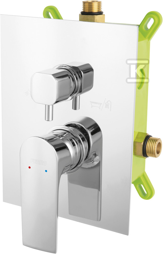 Bateria box-podtynkowa ALGEO SQUARE - BAQ7P2BOX